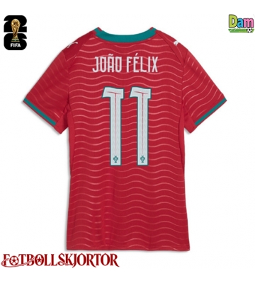 Portugal Joao Felix #11 Hemmatröja Dam VM 2026 Kortärmad